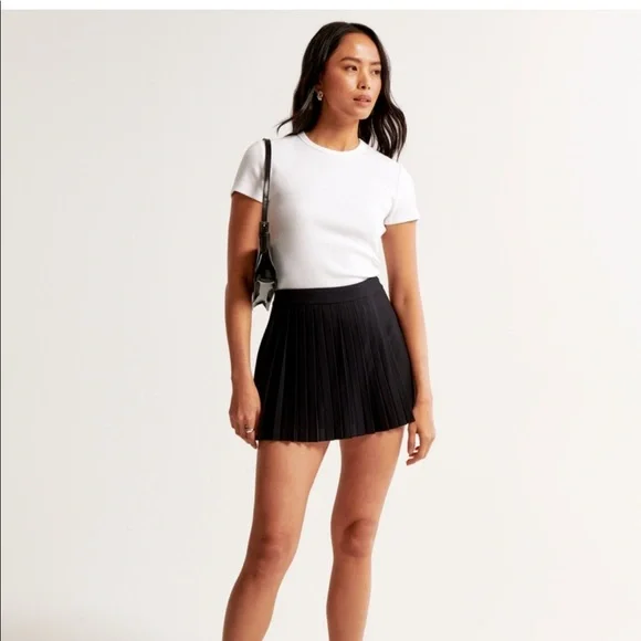 Abercrombie Fitch Skirts Pleated Wrap Mini Skort Abercrombie